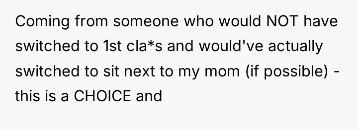Coming from someone who would NOT have switched to 1st...