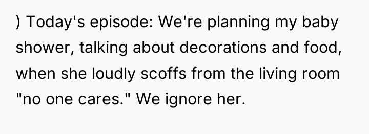 ) Today's episode: We're planning my baby shower, talking about...