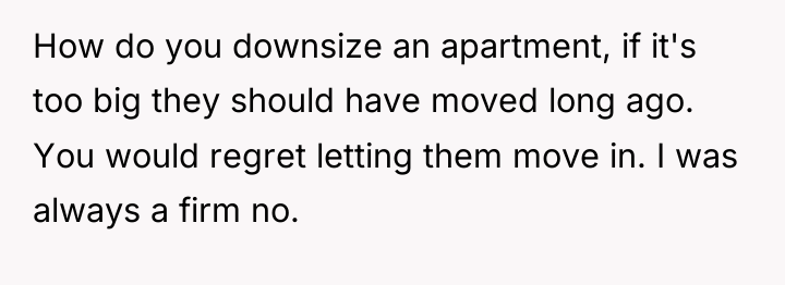 How do you downsize an apartment, if it's too big...