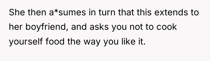 She then a*sumes in turn that this extends to her...