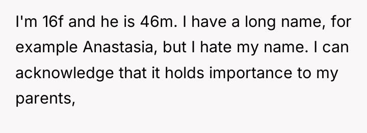 I'm 16f and he is 46m. I have a long...