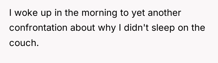 I woke up in the morning to yet another confrontation...