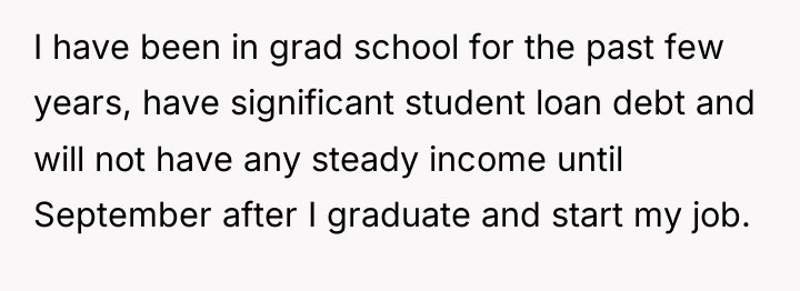 I have been in grad school for the past few...
