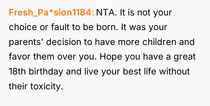 Fresh_Pa*sion1184 NTA. It is not your choice or fault to...