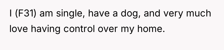 I (F31) am single, have a dog, and very much...