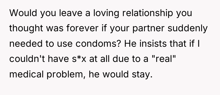 Would you leave a loving relationship you thought was forever...