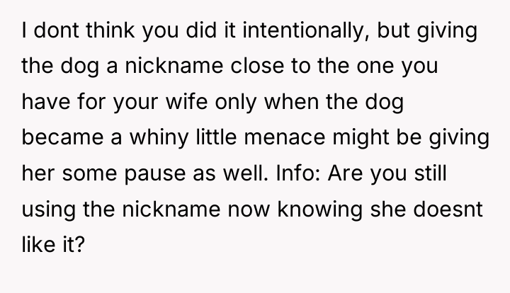 I dont think you did it intentionally, but giving the...