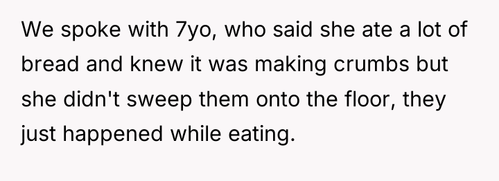 We spoke with 7yo, who said she ate a lot...
