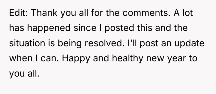 Edit: Thank you all for the comments. A lot has...