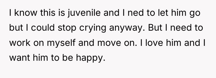 I know this is juvenile and I ned to let...