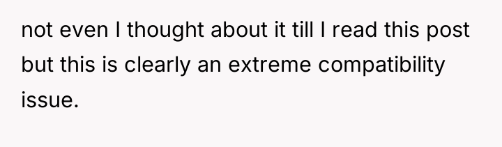 not even I thought about it till I read this...