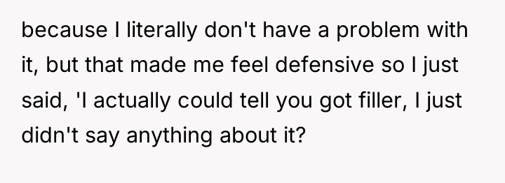 because I literally don't have a problem with it, but...