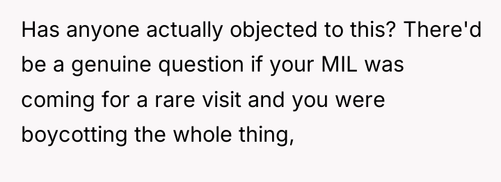 Has anyone actually objected to this? There'd be a genuine...