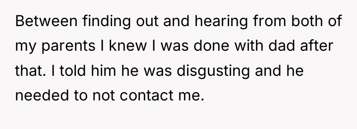 Between finding out and hearing from both of my parents...