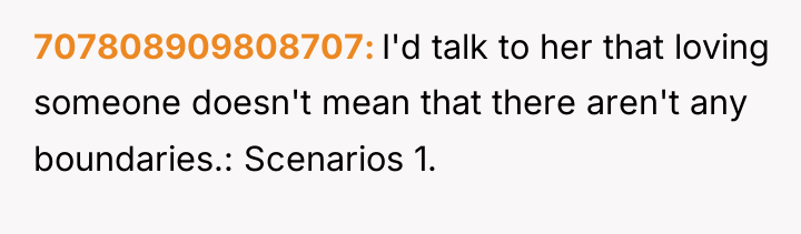 707808909808707 I'd talk to her that loving someone doesn't mean...