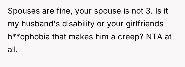 Spouses are fine, your spouse is not 3. Is it...