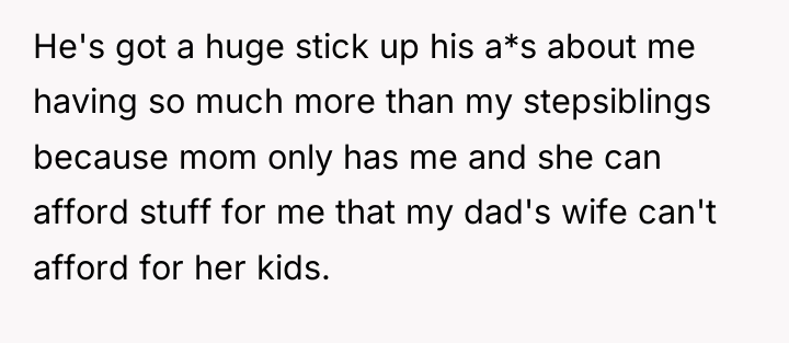 He's got a huge stick up his a*s about me...