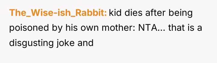 The_Wise-ish_Rabbit kid dies after being poisoned by his own mother:...