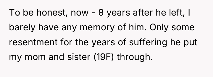 To be honest, now - 8 years after he left,...