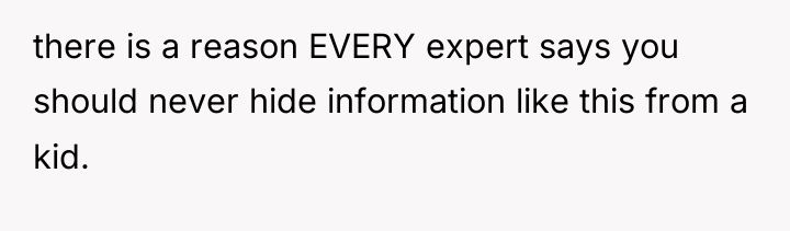 there is a reason EVERY expert says you should never...