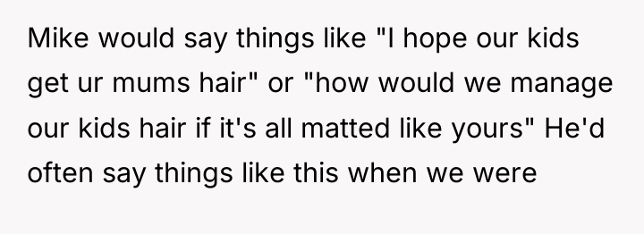 Mike would say things like "I hope our kids get...