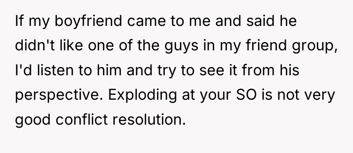 If my boyfriend came to me and said he didn't...