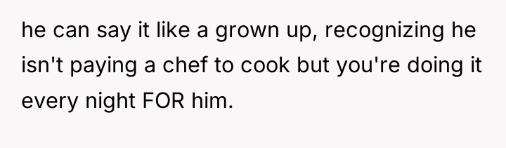 he can say it like a grown up, recognizing he...