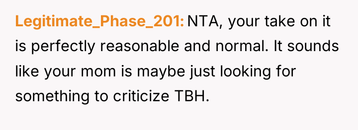 Legitimate_Phase_201 NTA, your take on it is perfectly reasonable and...