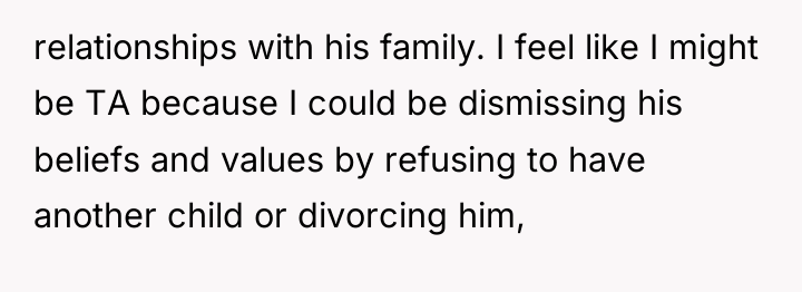 relationships with his family. I feel like I might be...