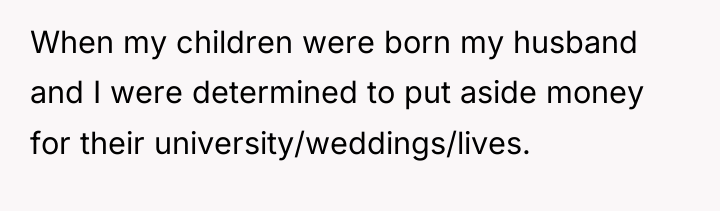 When my children were born my husband and I were...