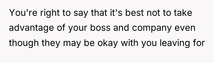 You're right to say that it's best not to take...