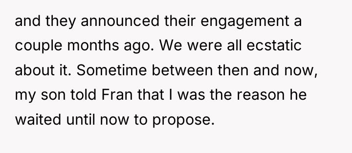 and they announced their engagement a couple months ago. We...