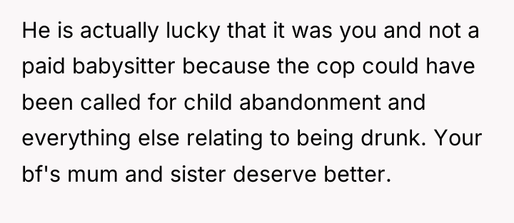 He is actually lucky that it was you and not...