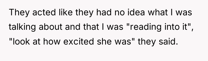 They acted like they had no idea what I was...