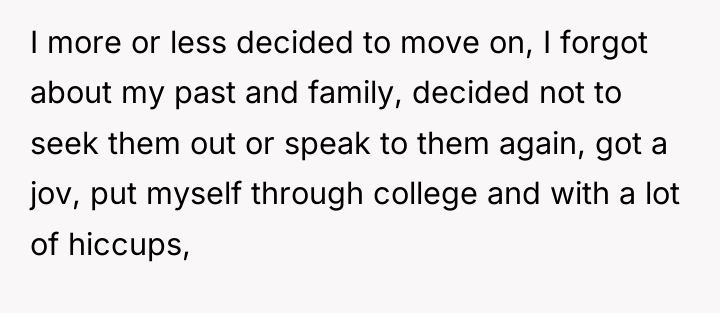 I more or less decided to move on, I forgot...