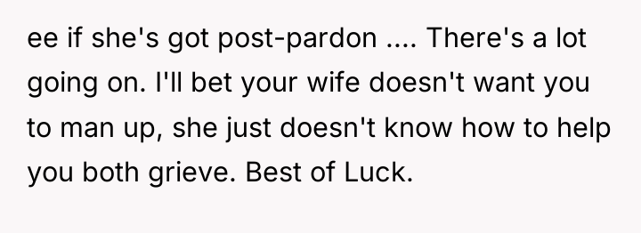 ee if she's got post-pardon .... There's a lot going...