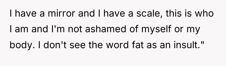 I have a mirror and I have a scale, this...