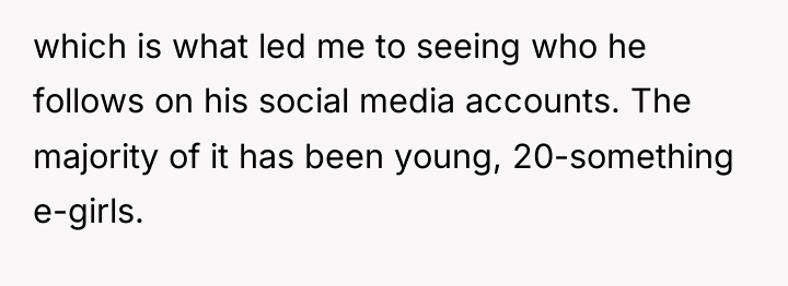which is what led me to seeing who he follows...