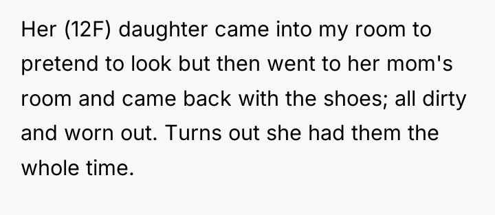Her (12F) daughter came into my room to pretend to...