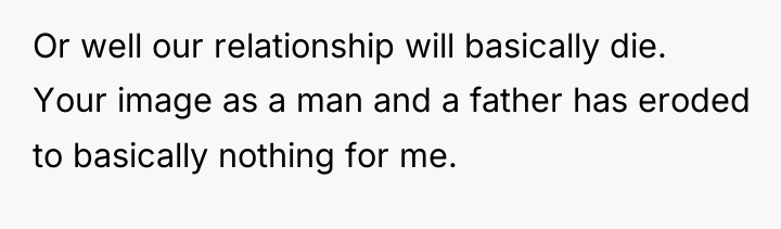 Or well our relationship will basically die. Your image as...