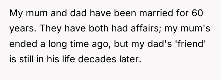 My mum and dad have been married for 60 years....