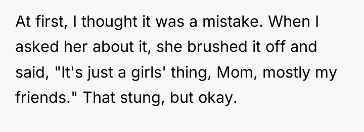 At first, I thought it was a mistake. When I...
