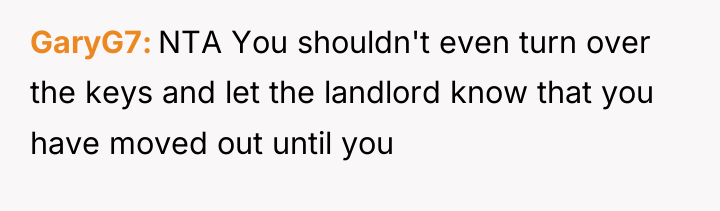 GaryG7 NTA You shouldn't even turn over the keys and...