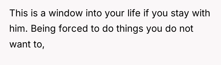 This is a window into your life if you stay...