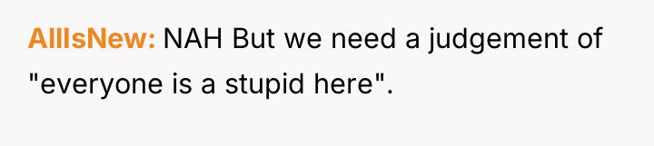 AllIsNew NAH But we need a judgement of "everyone is...