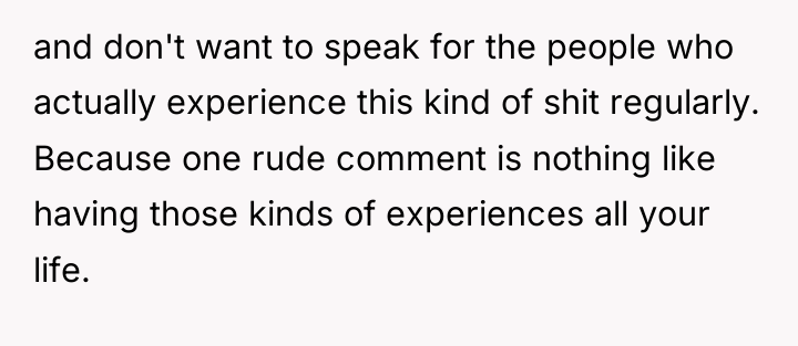 and don't want to speak for the people who actually...