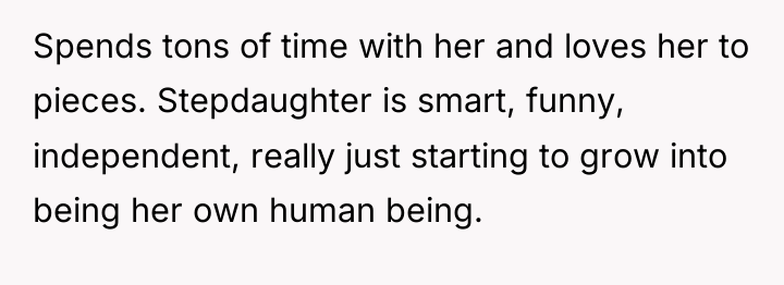 Spends tons of time with her and loves her to...