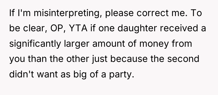 If I'm misinterpreting, please correct me. To be clear, OP,...