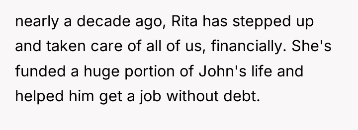 nearly a decade ago, Rita has stepped up and taken...