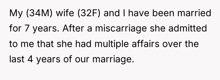 My (34M) wife (32F) and I have been married for...